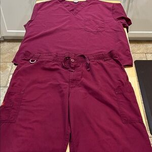 Dickies Maroon Scrub Set XL